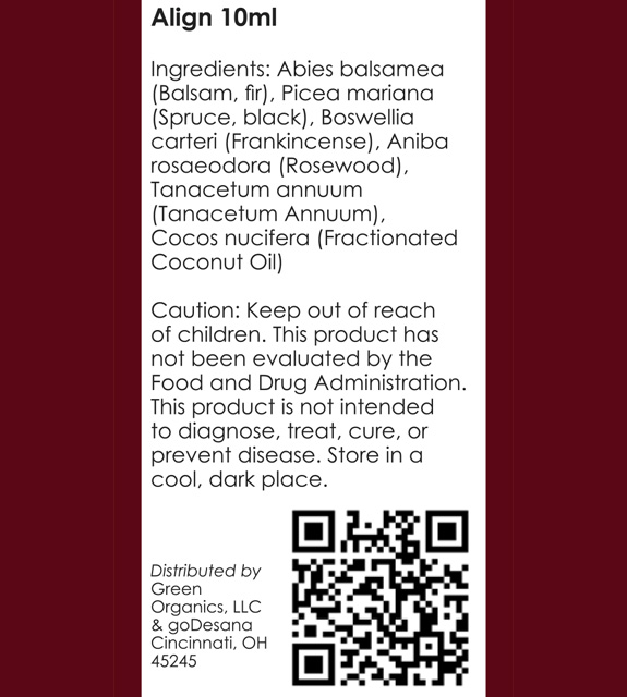 Align Back Label