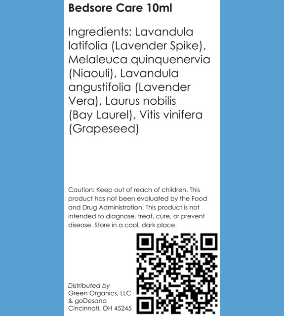 Bedsore Care Back Label