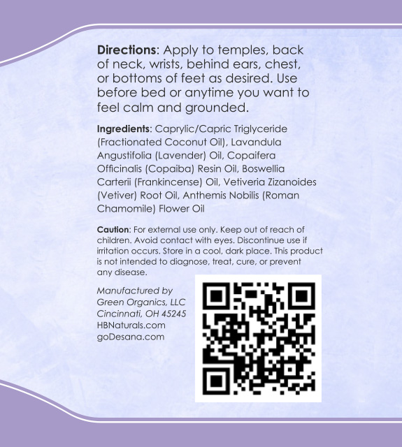 Calm Ground Back Label
