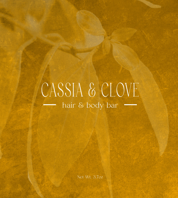 Cassia & Clove Soap Front Label