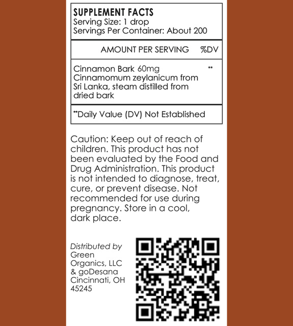 Cinnamon Back Label