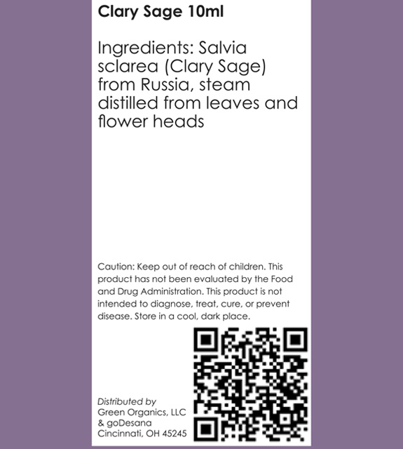 Clary Sage Back Label