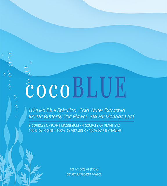 cocoBLUE Front Label