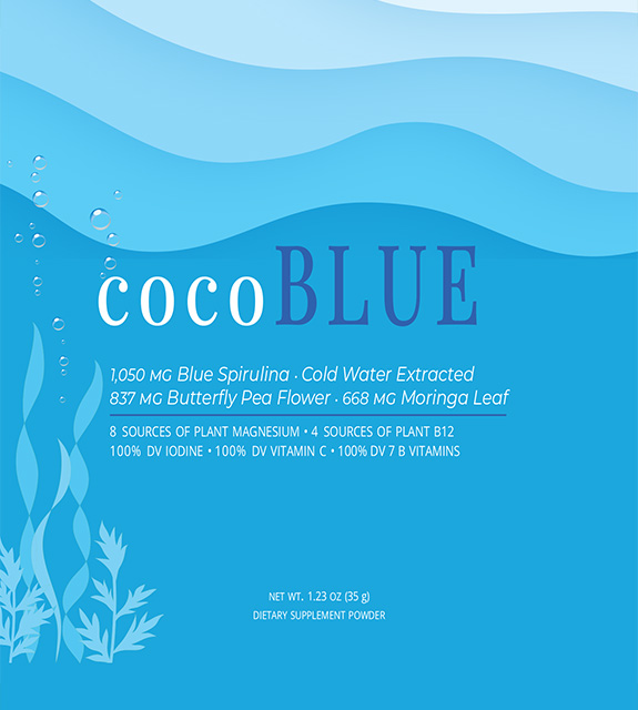 cocoBLUE 7-Day Trial Front Label