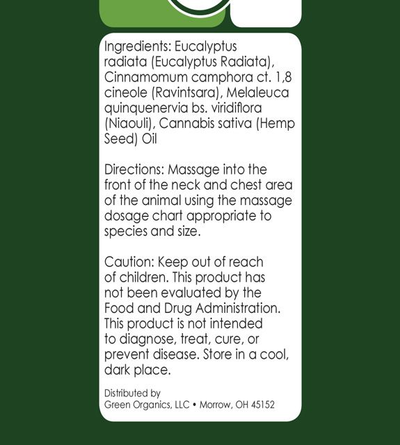 Cold & Congestion For Pets Back Label