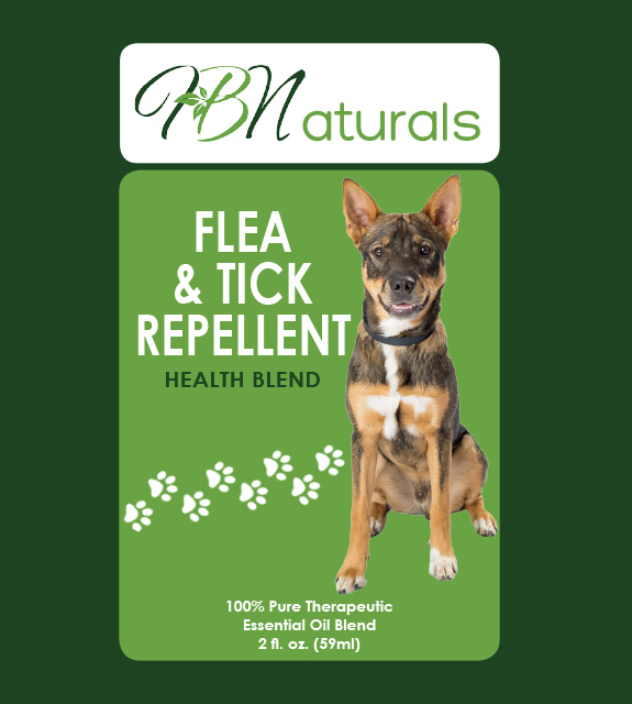 Flea & Tick Repellent For Pets Front Label