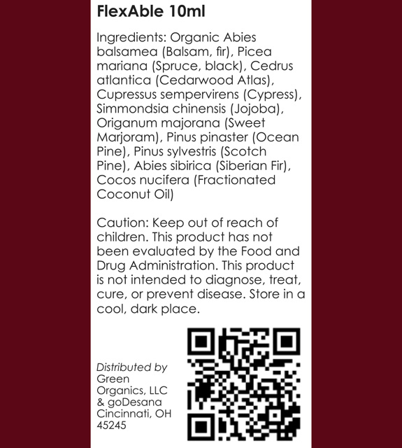 FlexAble Back Label