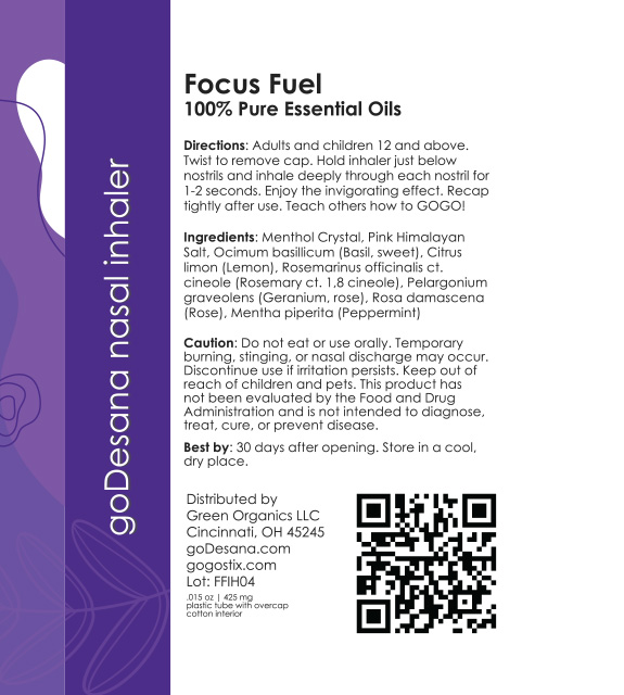 Focus Fuel Back Label