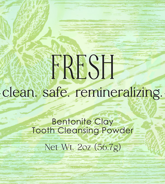 Fresh Tooth Powder Front Label