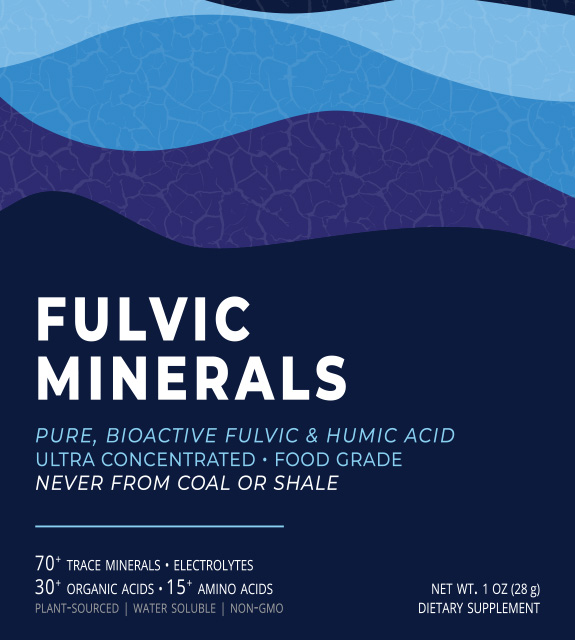 Fulvic Acid Mineral Powder Front Label