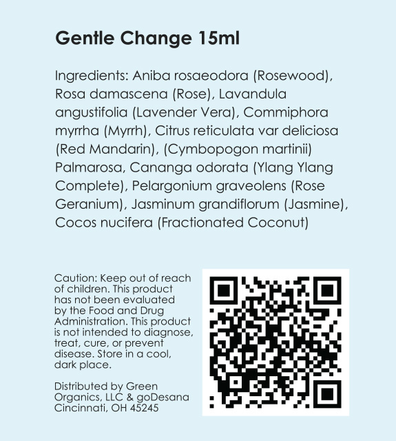 Gentle Change Back Label