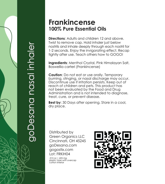 Frankincense Back Label