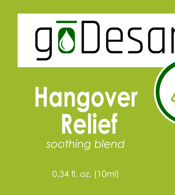 Hangover Relief Front Label