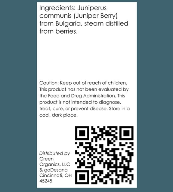 Juniper Berry Back Label