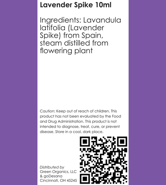 Lavender Spike Back Label