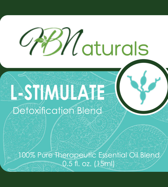 L-Stimulate Essential Oil Blend Front Label