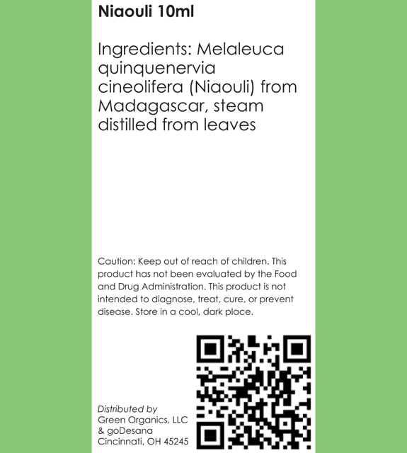 Niaouli Back Label