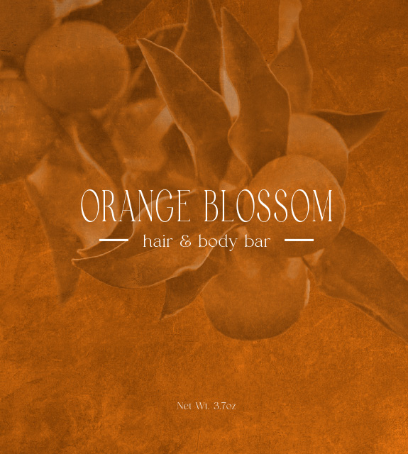 Orange Blossom Soap Front Label