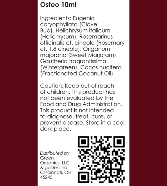 Osteo Back Label