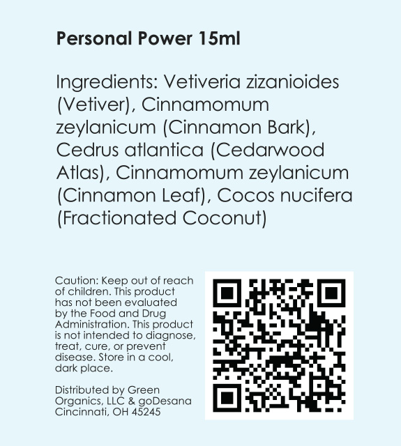 Personal Power Back Label