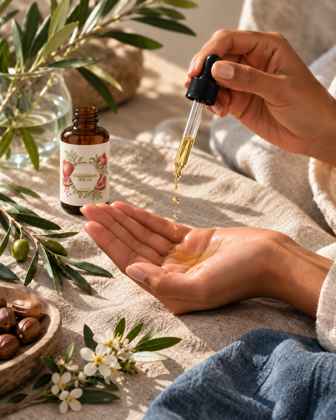 Pomegranate Seed Oil lifestyle use