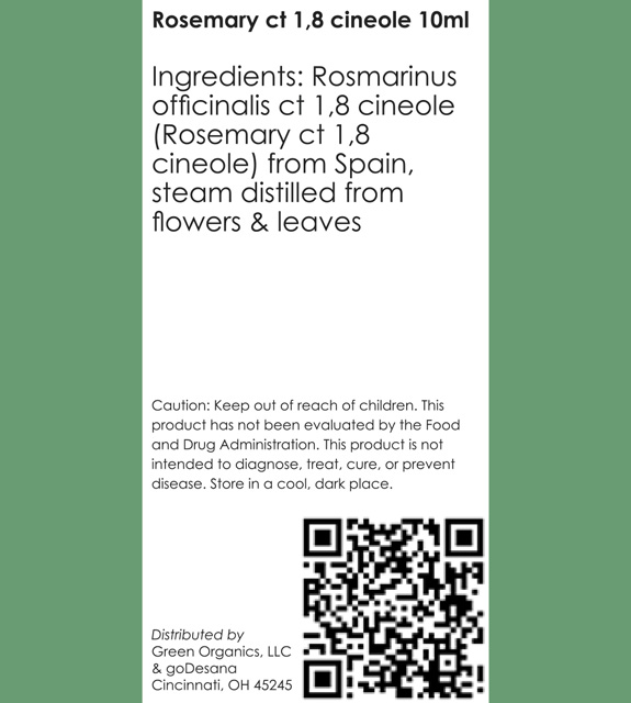 Rosemary Cineole Back Label