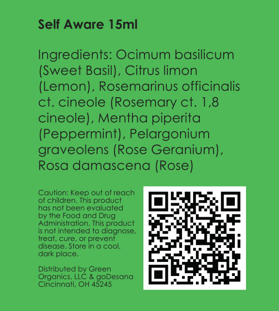Self Aware Back Label