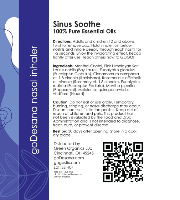 Sinus Soothe Back Label