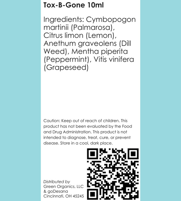 Tox-B-Gone Back Label